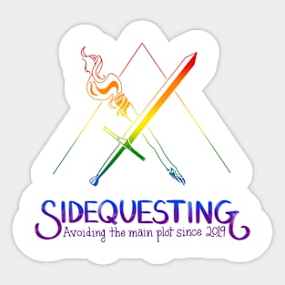 Gay Sidequesting Logo Sticker